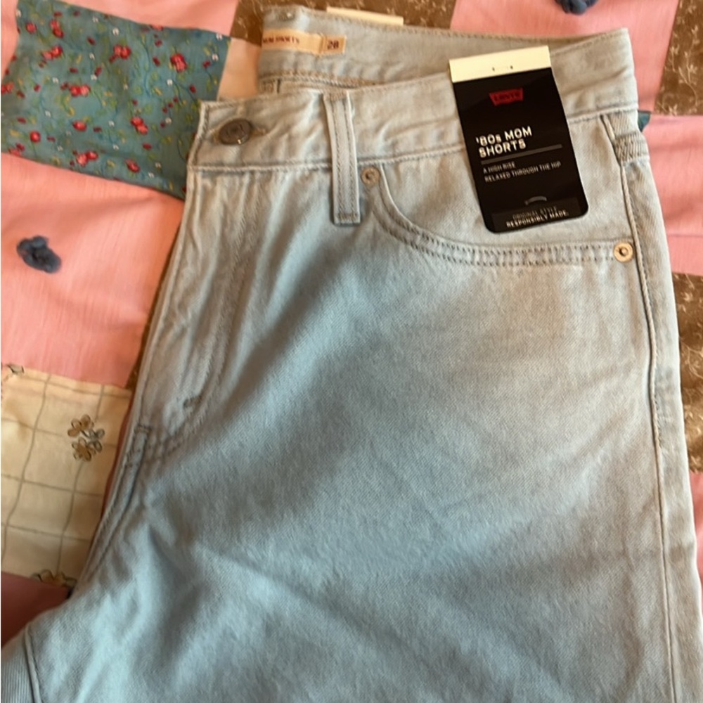 Levi's Light Blue Denim Shorts
